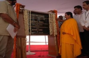 Ms. Uma Bharti inaugurating Yamuna Action Plan-III schemes in New Delhi