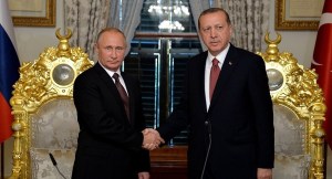 President of Russia Vladimir Puti with President of Turkey Recep Tayyip Erdogan