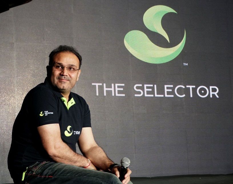 Virendar Sehwag, Brand Ambassador of The Selector App launched the App in New Delhi on Wednesday