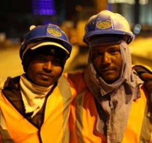 Construction in preparation for the 2022 FIFA World Cup has already begun, and reports of abuse have received global attention. Initial consent of a construction worker to accept a tough job in a harsh environment does not waive his or her right to work free from abuse. When an employer or labor recruiter deceives workers about the terms of employment, withholds their passports, holds them in brutal conditions, and exploits their labor, the workers are victims of trafficking. (Source: Trafficking in Persons Report - 2014)