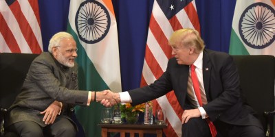 Prime Minister Modi with the US President Donal Trump in manila Phillippines 13 November 2017 Representative photo