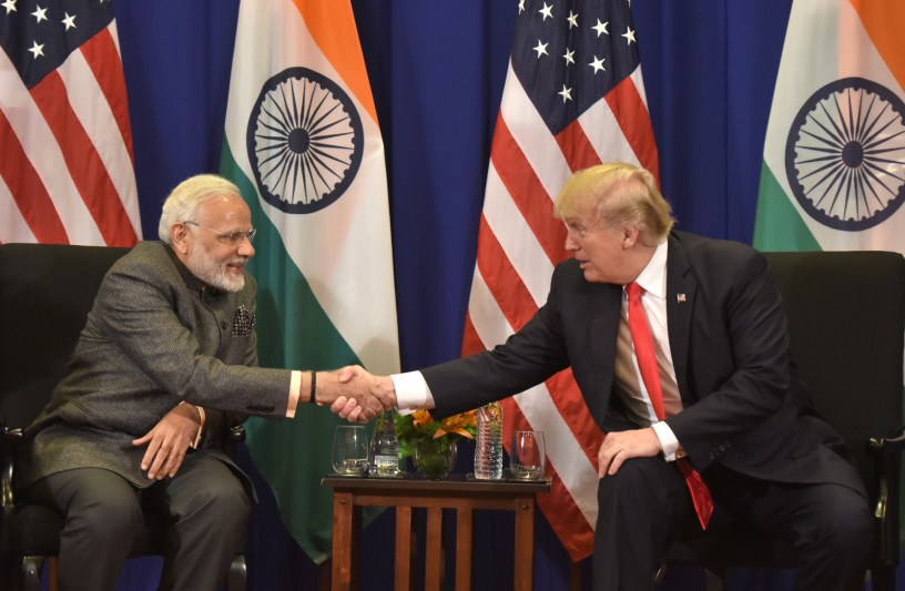 Prime Minister Modi with the US President Donal Trump in manila Phillippines 13 November 2017 Representative photo