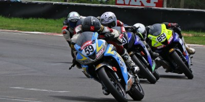 Venkatesan (59), on way to winning the Stock 165cc (Novice) (Aug 3, 2019)