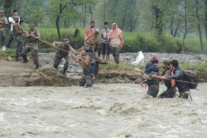 Indian Army and flood relief in Kashmir