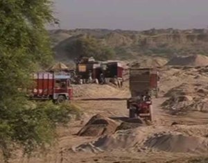 illegal sand mining