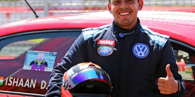 Ishaan Dodhiwala, winner of the Indian Touring Cars race (July 21)