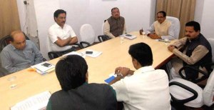 Chief Minister of Madhya Pradesh Shivraj Singh Chouhan reviewed crop damage due to  hail storm on March 16, 2015 