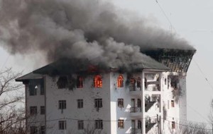 The EDI building at Pampore during the encounter with Terrorists in February 2016 (representative photo)