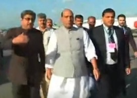 Rajnath Singh arrives in Pakistan