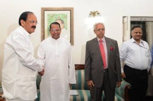 Venkaiah Naidu with Hasanul Haq Inu