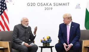 Prime Minister meets Donald Trump President of United States on the sidelines of G20 Summit 2019 in Osaka Japan