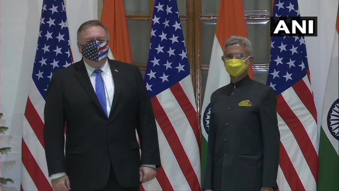 US Secretary of State Michael Pompeo meets External Affairs Minister Dr S Jaishankar