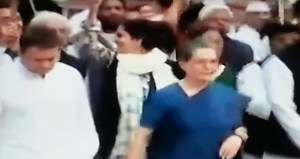 Sonia Gandhi leads protest march against Modi Government