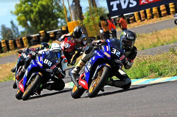 Vijay S - winner of the Stock 165cc -Novice Race June 8