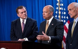 On February 25, Secretary Jeh Johnson, joined by former Homeland Secretaries Ridge and Chertoff, spoke on the need for Congress to pass a full-year appropriations bill for DHS.