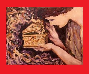 Pandora's box is an artifact in Greek mythology, taken from the myth of Pandora's creation in Hesiod's Works and Days. The "box" was actually a large jar given to Pandora which contained all the evils of the world.