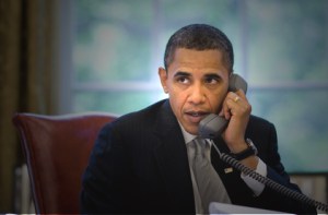 obama on phone