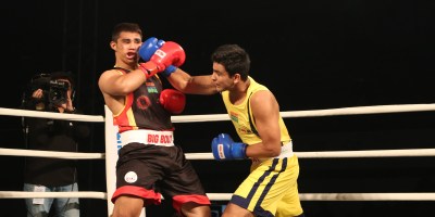 Odisha Warriors' Naman Tanwar (yellow) in action