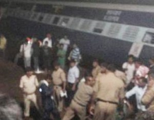 Twin train accident at Harda (photo courtesy twitter0