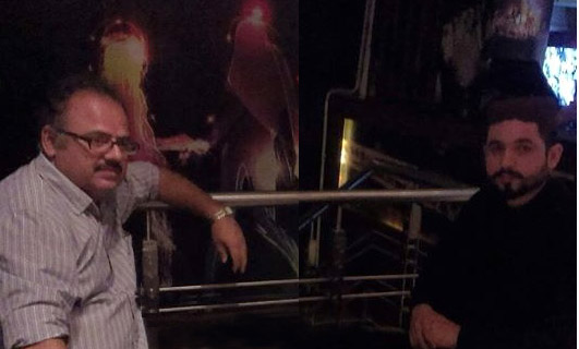 Majdak Dilshad Baloch (R) with Shitanshu Shekhar Shukla