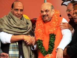 Amit shah re-elected President